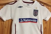 England National Football Team. Childrens Kids Home Jersey And Matching Home Shorts. Age 2-3 Years. World Cup 2022