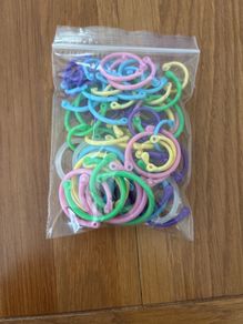 Binder Rings Plastic Multicolour Various Sizes