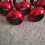 Christmas Napkin Ring/Eight Acrylic Cylinder Napkin Rings (Red) Image 7