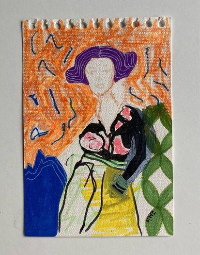 Original art Figurative artwork contemporary Irish Art abstract painting