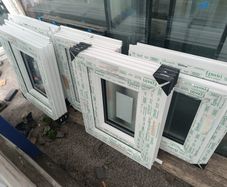 5 white pvc bathroom windows