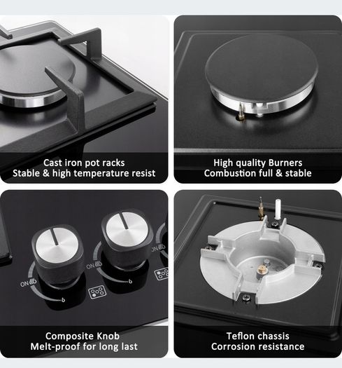 Glass Gas Hob 5 burners