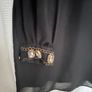 Black Tunic Dress With Embellished Cuffs Image 2