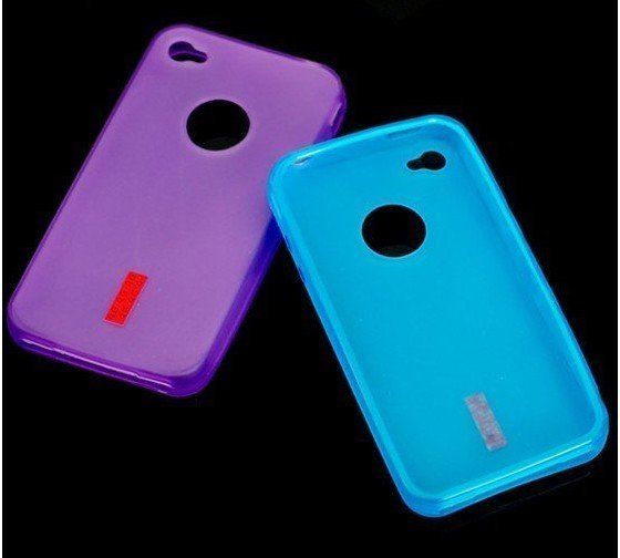 Iphone 4 4g Tpu Case Cover Silicone Protector+ Free Screen Protector