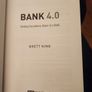 Bank 4 0 Banking Everywhere, Never At A Bank. Hardback In Good Condition. Image 2