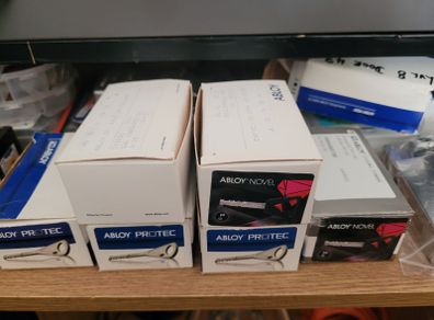 Abloy cylinders and padlock