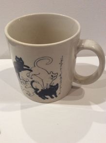 Vintage Taylor & NG Cats Naughty Sexy Party Art Mug RARE