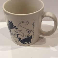 Vintage Taylor & NG Cats Naughty Sexy Party Art Mug RARE