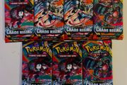 Pokemon Chaos Rising 7 booster packs NEW