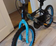 Kids Pedal Pals Street Rider Bike with Stabilizers + Pump