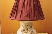 Vintage ceramic table lamp by Wicklow Vale, Ireland  height 42.5cm