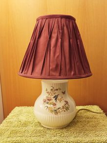 Vintage ceramic table lamp by Wicklow Vale, Ireland  height 42.5cm