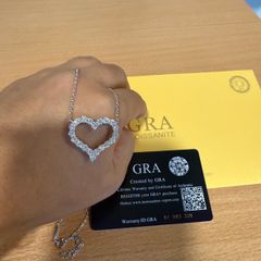 Moissanite Heart Necklace
