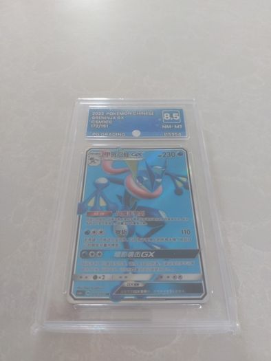 Greninja GX Chinese Graded Pokemon Card Slab