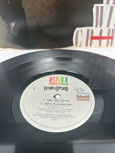 David Bowie 12 inch Time Will Crawl Dance Mix 1987