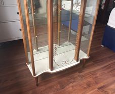 Vintage Retro Glass Display Cabinet China Cabinet  Mid Century Style