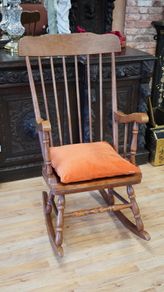 Traditional Spindle-Back Rocking Chair