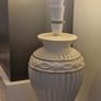 Two Cream Lamp Stands Image 2