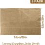 6 Pack 52 x 74cm Large Hessian Sacks, 25KG Potato Sacks for Storage, Vegetable Storage Bags Image 4