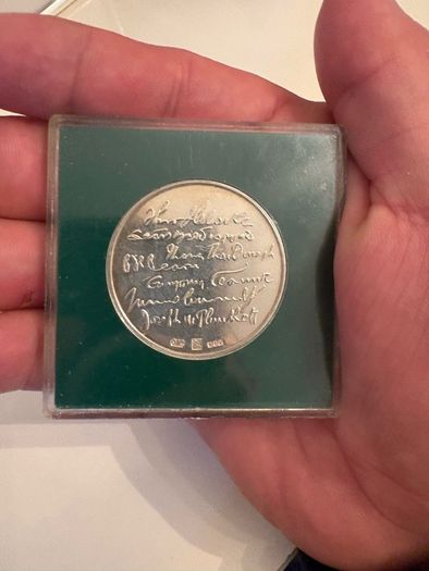 Easter Rising Commemorative Silver Medallion 1916 1966. In Case Of Issue. 33.5 Grms Approx. 0.925 Silver Made By O Connor, Jewellers Dublin.
