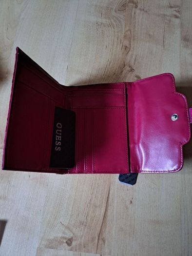 Pink guess wallet