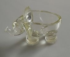 Vintage Glass Elephant