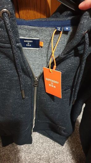 superdy small navy hoodie