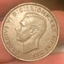 RARE 1950 Penny George VI Scrace Low mintage Image 2