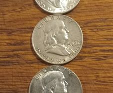 Coins Franklin half dollars