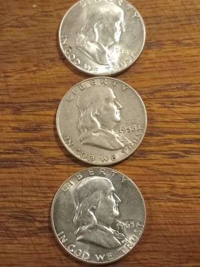 Coins Franklin half dollars