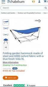 Kelysus Hammock,  reduced for quick sale