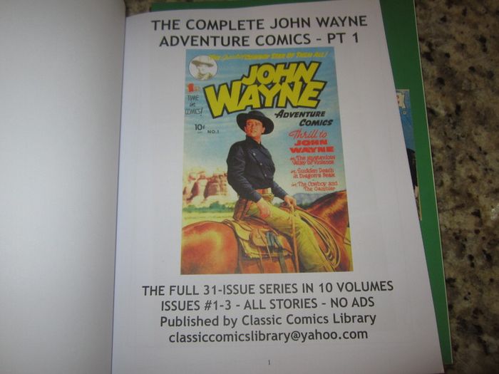 REPRINT   John Wayne  adventure comic