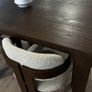 Contemporary Dark Walnut Dining Table Ex Display, Excellent Condition Image 7