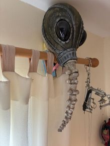 Sandman Helmet and Necklace cosplay props