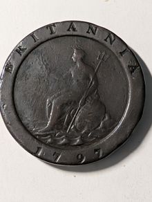 Cartwheel 2 pence 1797