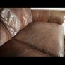 Natuzzi brown leather two seater sofa Image 3