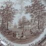 Lovely Brown and White "Americana Style House Ironstone, Large Dinner Plate by J&G Meakin, Staffordshire, Circa 1970, Suitable for Use and Display Image 2