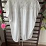 top white & lace top with parka back one size new collection brand Image 7