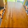 Pine kitchen table and 6 chairs Image 2