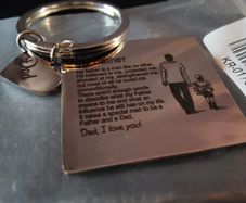 Beautiful Father's Day Gift keyring (ideal gift)