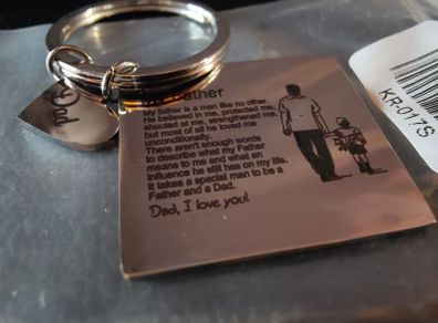 Beautiful Father's Day Gift keyring (ideal gift)