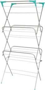 NEW SALE | Tier Deluxe Airer Foldable Heavy Duty Clothes Airer With 4 CORNER HOOKS And Sock Dryer 14M Airing Capacity