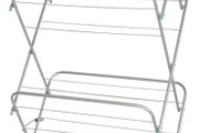 NEW SALE | Tier Deluxe Airer Foldable Heavy Duty Clothes Airer With 4 CORNER HOOKS And Sock Dryer 14M Airing Capacity