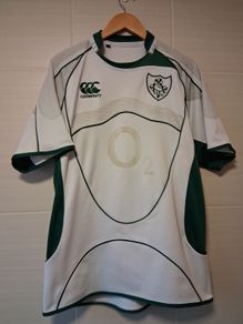 Ireland Jersey.  Official Canterbury Ireland Rugby Mens Alternate Jersey From Grand Slam Winning Season 2009.Authentic Original From The Time. Not A Modern Day Remake.