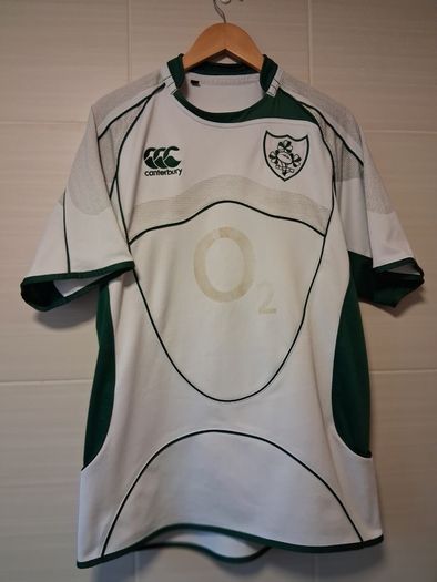 Ireland Jersey.  Official Canterbury Ireland Rugby Mens Alternate Jersey From Grand Slam Winning Season 2009.Authentic Original From The Time. Not A Modern Day Remake.
