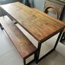 Wooden Table and benches Image 5