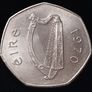 #552 - Ireland - 1970 - 50 Pence - KM.24 Image 2