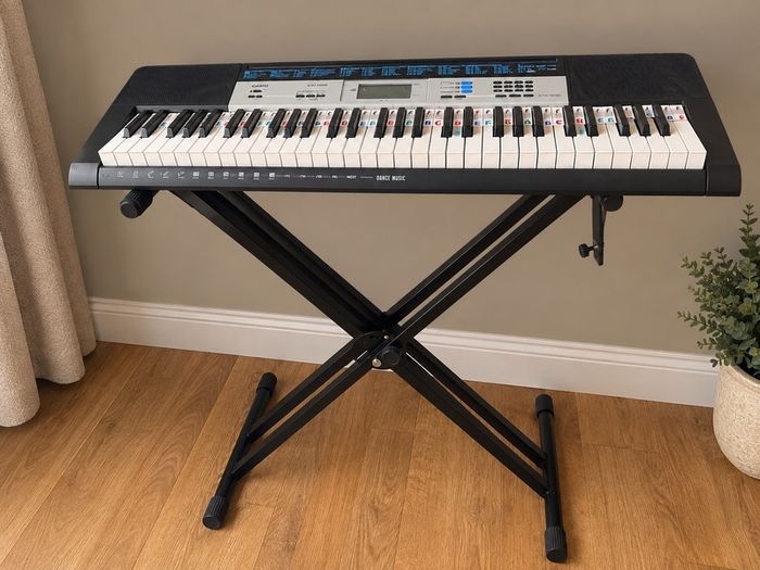 Casio CTK-1550 61-Key Electronic Keyboard + Adjustable Stand