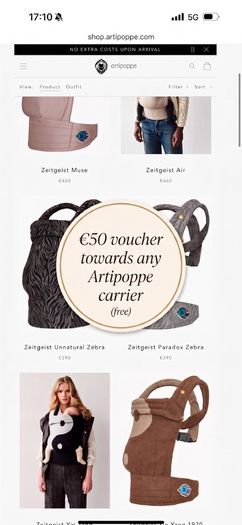 Artipoppe Baby Carrier - 50 Euro Referral voucher