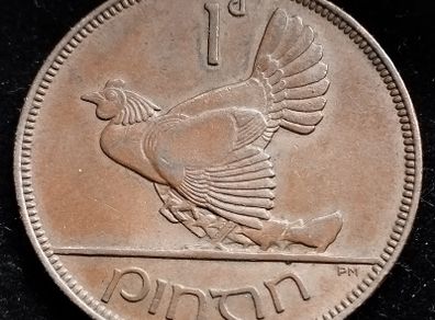 Ireland - 1933 - Penny - Hen - KM.3 - [2683]